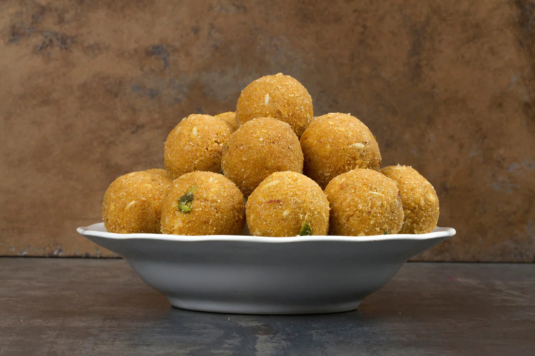 Indulge in Tradition: Besan Laddus with Desi Ghee