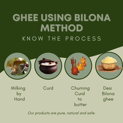 A2 Rasa Ghee Combo - Buffalo 1000ml  and Cow 1000ml  (COMBO PACK)